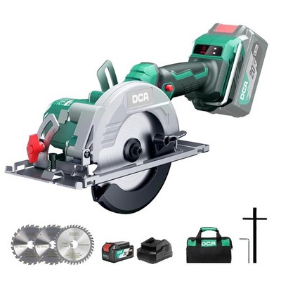 Bürstenlose Akku-Handkreissäge 20V 4,0Ah Akku 2-Gang 6700/4200RPM Kreissäge 3