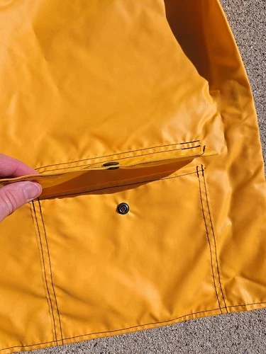 Heavy Weight Hi-Vis Reflective Slicker Jacket (Yellow) Made In USA, NWOT 🔥  image 7