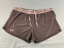 Under Armour Heatgear Play Up 3" Shorts Loose Fit Gray 1264264 Women s XL