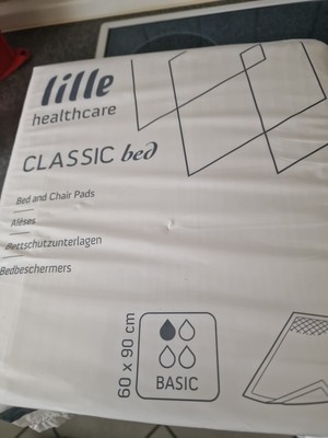 2  x LILLE Healthcare CLASSIC bed Bettschutzunterlagen 60x90 cm Gesamt 50 Stück