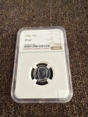 1962 Roosevelt dime PF67
