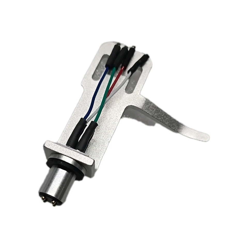 SH-4 Style Silver Headshell w/Universal Mount, Ergonomic Finger Lift.   - Image 2 of 3