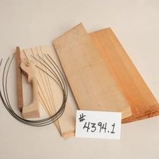 Violin Tonewood Set, Flamed Maple Back, Spruce Top, Ribs & Neck #4394.1