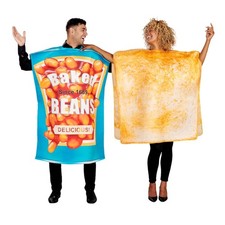 Beans & Toast Couple Adult Costume One Size