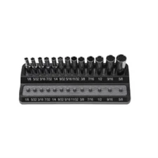 2 pc MECHANIC'S TIME SAVERS 1/4" Peg Socket Holder, sae, gray