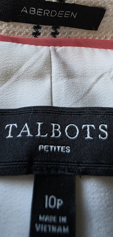 Talbots Womens Blazer Jacket Coat Size 10P 10 Petite Long Sleeve V Neck - Image 2 of 4