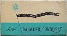 DAIMLER CONQUEST Saloon Car Sales Brochure 1953 #R17/010/74