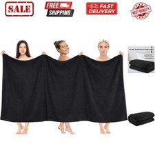 100 Cotton 40x80 Oversized Bath Sheet, Extra Large Turkish Bath Towels for B...