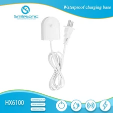 HX6100 Waterproof Charging Stand for Philips Toothbrush White