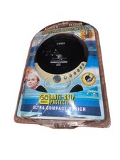 Coby CX-CD329 Black Personal Portable CD Player LCD Screen Headphones New Sealed