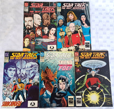 Star Trek Next Gen 5 Comic Story #20 to #24 Flight of The Albert Einstein  1991