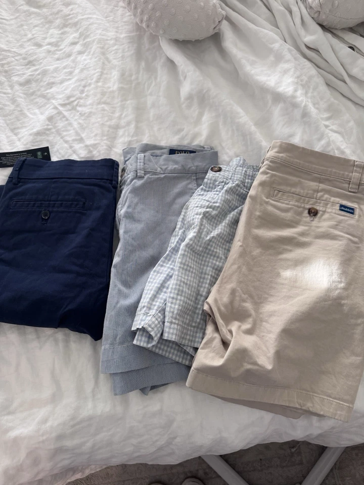 Lote de 4 Pantalones de Hombre - Pantalones Chubbies 5” + 7”, Ralph Lauren 6” - M / 30-32 Foto 2 de 4