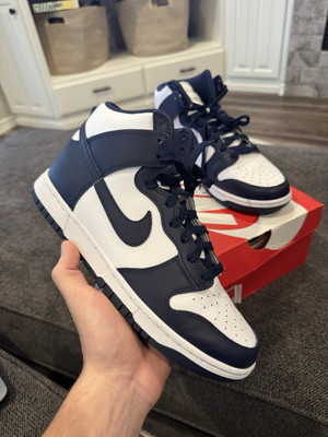 Size 10 - Nike Dunk High Midnight Navy