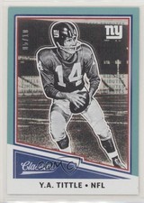 2017 Panini Classics Legends Timeless Tributes Blue 5/10 YA Tittle #128 HOF 0a6
