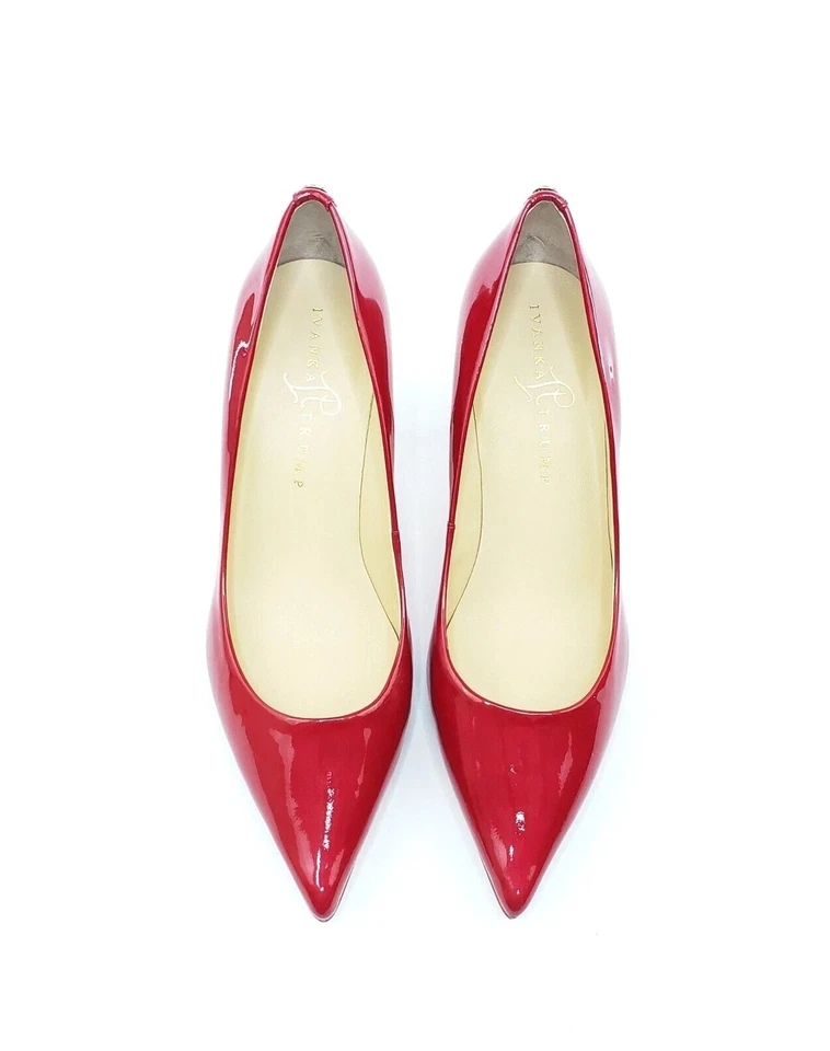 Zapatos de salón Ivanka Trump Indico punta punta tacón charol rojo para mujer EE. UU. 8,5 W Foto 4 de 4
