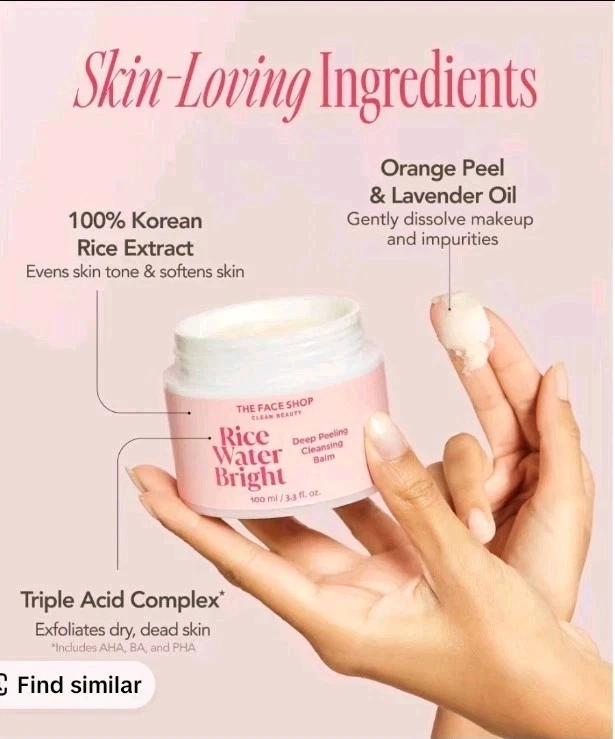 The Face Shop Rice Water Bright Peeling Balm And Collagen Mask Duo Set - Image 4 of 4