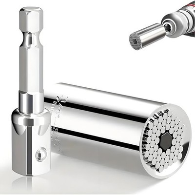 2PCS Super Universal Socket Wrench for Standard 1/4'' - 3/4'' Metric 7mm-19mm