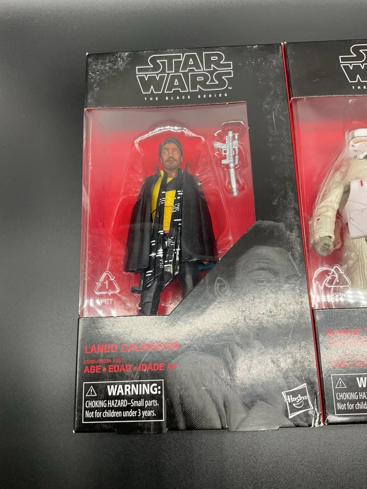 Star Wars Black Series Lote de 4 Lando, Range Trooper, Han Solo, DJ - Caja dañada Foto 2 de 4