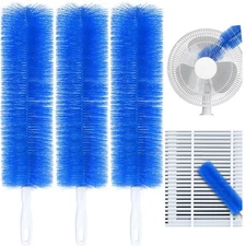 3-Pack Fan Cleaning Brush with Bendable Microfiber Dust Cleaning Brush Tool
