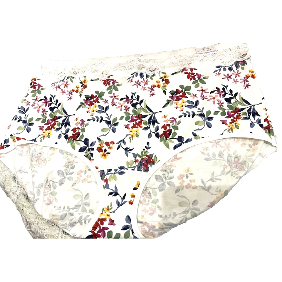 Новый с Ярлыками Lane Bryant белый и красный цветочный эластичной высоты ноги трусики в 3 X 26 28 - Изображение 2 из 4