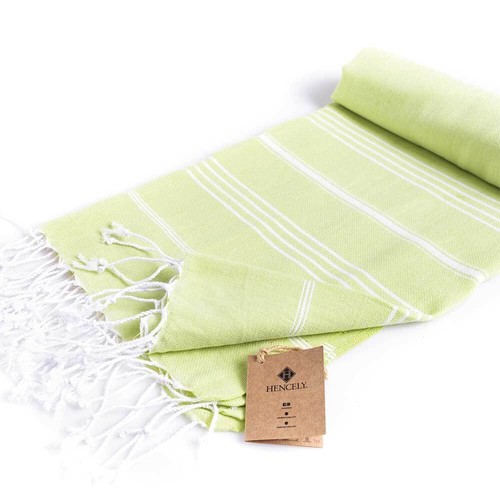 Hencely Striped Beach Towel – Lightweight Cotton Towel for Travel & Pool - Bild 201 von 206