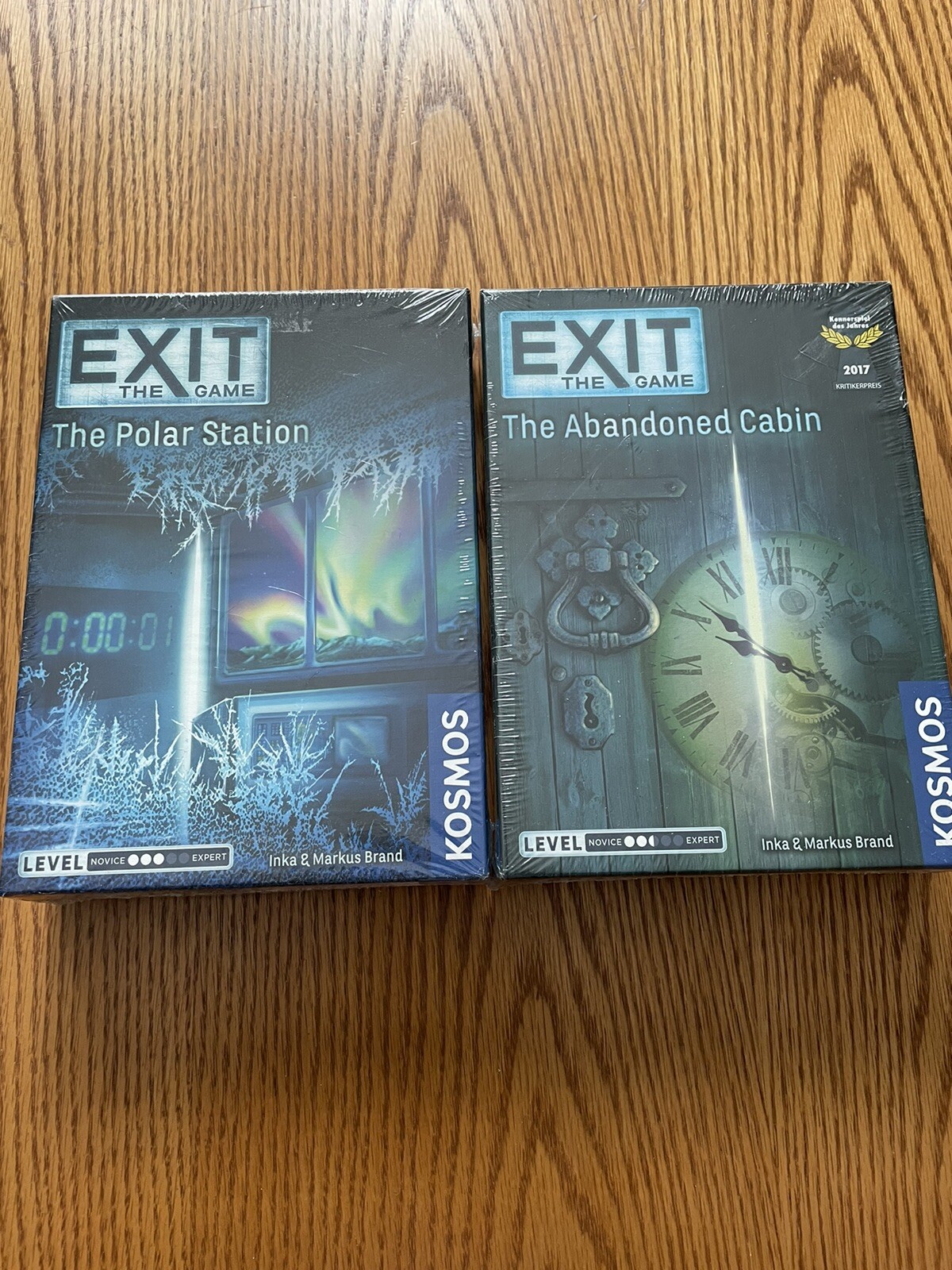 2x Exit The Game - The Polar Station + The Abandoned Cabin (NEW, SEALED)