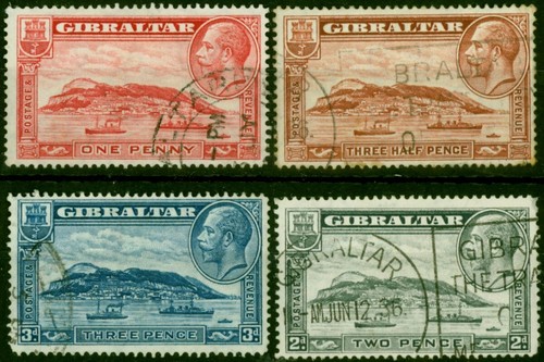 Gibraltar 1931-33 Satz Von 4 SG110-113 Fein Gebraucht