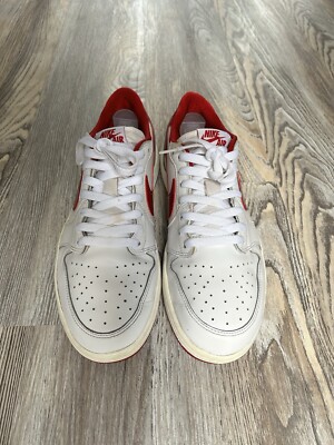 Nike Air Jordan 1 ホワイト/レッド 27.5 ナイキ AIR JORDAN 1 RETRO HIGH OG レザー ハイカット