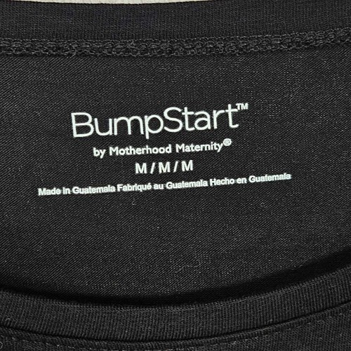 Motherhood Maternity BumpStart Long Sleeve Maternity T-Shirt Womens Medium Black - Picture 7 of 11