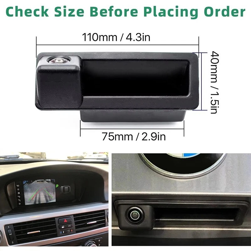 Car HD RearView Camera for BMW 3/5 Series E60 E61 E70 E71 E72 E82 E88 E84 E90 - Image 2 of 4