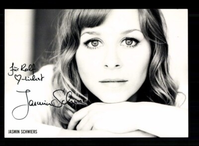 Jasmin Schwiers Autogrammkarte Original Signiert # BC 201170