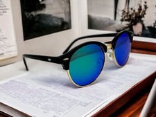 Round Retro Polarized Sunglasses UV400 Mens Women