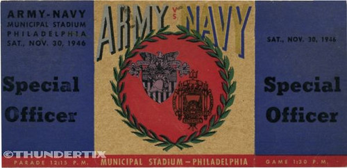 12 1937 - 1964 Army vs Navy full unused tickets football scrapbooking reprint - Bild 2 von 12