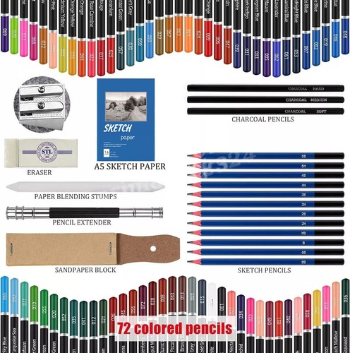 96PCS Colored Pencils with Coloring Books Set Art Supplies for Adults Girls Teen - Picture 2 of 10