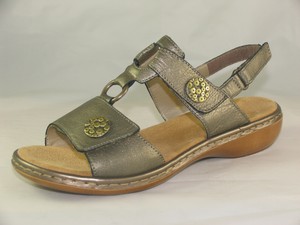 rieker metallic sandals
