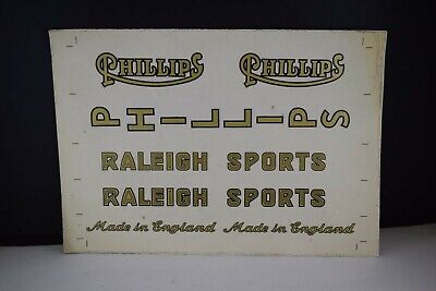 1X RALEIGH SPORTS VINTAGE BICYCLE BIKE STICKER DECAL NOS FREE SHIPPING