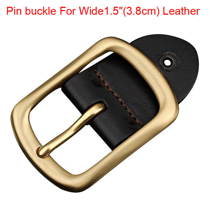 New Top quality Golden Mens Belt Buckle Pin Buckle For Wide 1.5