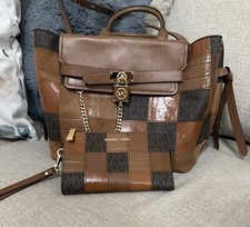 Michael Kors Hamilton Legacy Large Belted Satchel W/matching Double Zip Wallet