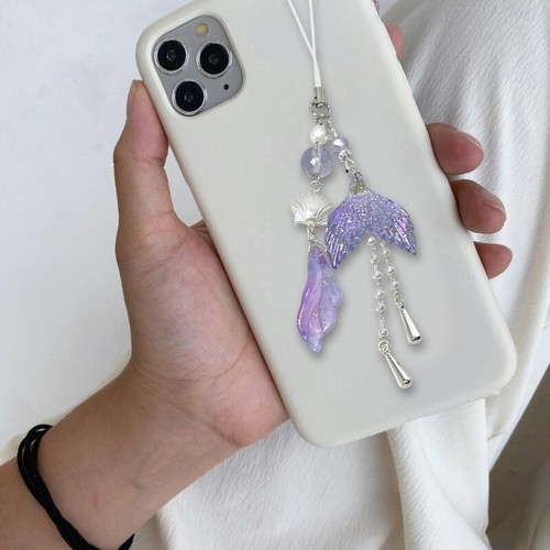 Elegant Mermaids Tail Phone Chain with Stylish Pearls for Trendy Women Ladies - Zdjęcie 4 z 8