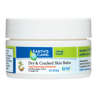 Earth's Care  Dry and Cracked Skin Balm, No Parabens or Dyes,Travel Size 0.21 OZ