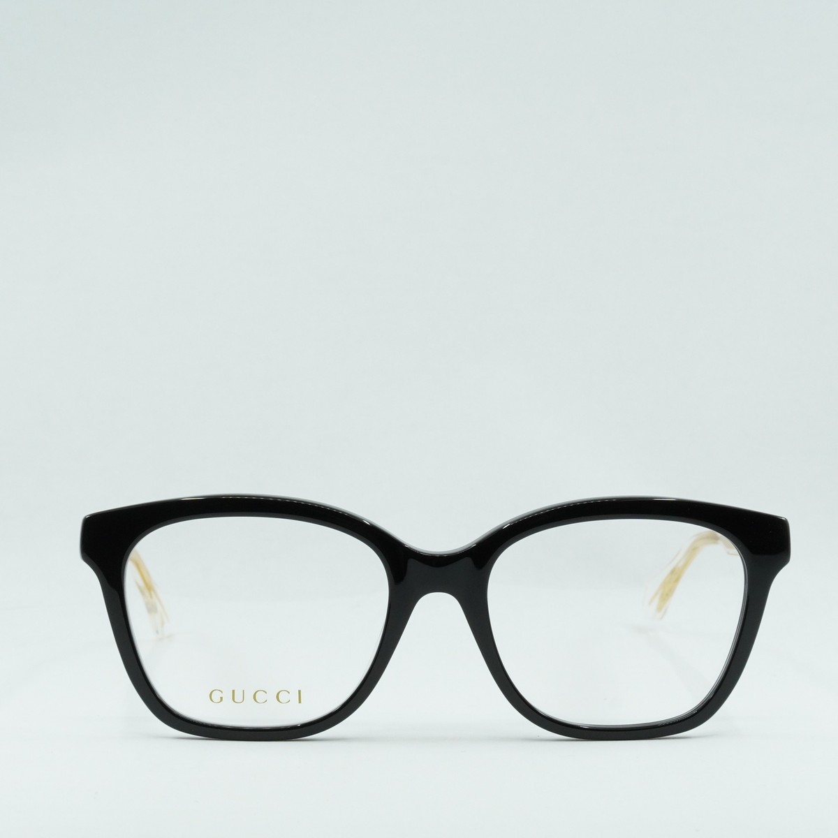 NEW GUCCI SQUARE EYEGLASSES GUCCI GG0566ON 001 BLACK CLEAR EYEWEAR Gucci Demo Square Ladies Eyeglasses GG0566ON 001 52  main image 4