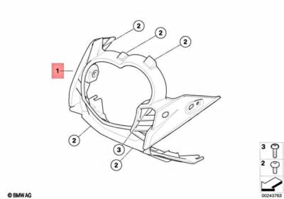 Genuine BMW R13 G 650 GS 11 0135 0189 0146 Upper Trim Section 