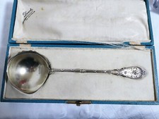 Saucenkelle, Saucenl&ouml;ffel 950 Silber vergoldet, Renaissance Stil, Henri Soufflot