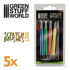 Scratch Brush Set 5x - Sculpting tools for modeling and removing sculpting putty