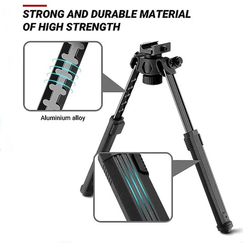 Foldable Bipod Quick Detach Mount 6.5-9" Adjustable for Shooting Rail/M-lok Rail - Picture 11 of 29
