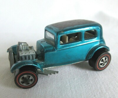 HOT WHEELS VTG 1:64 1968 REDLINE 32 FORD VICKY SPECTRA AQUA GREEN USA EXCELLENT