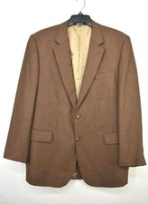 Jos A Bank Men Notch Lapel 2-Button Flap Pocket Wool Blend Dress Blazer 44L