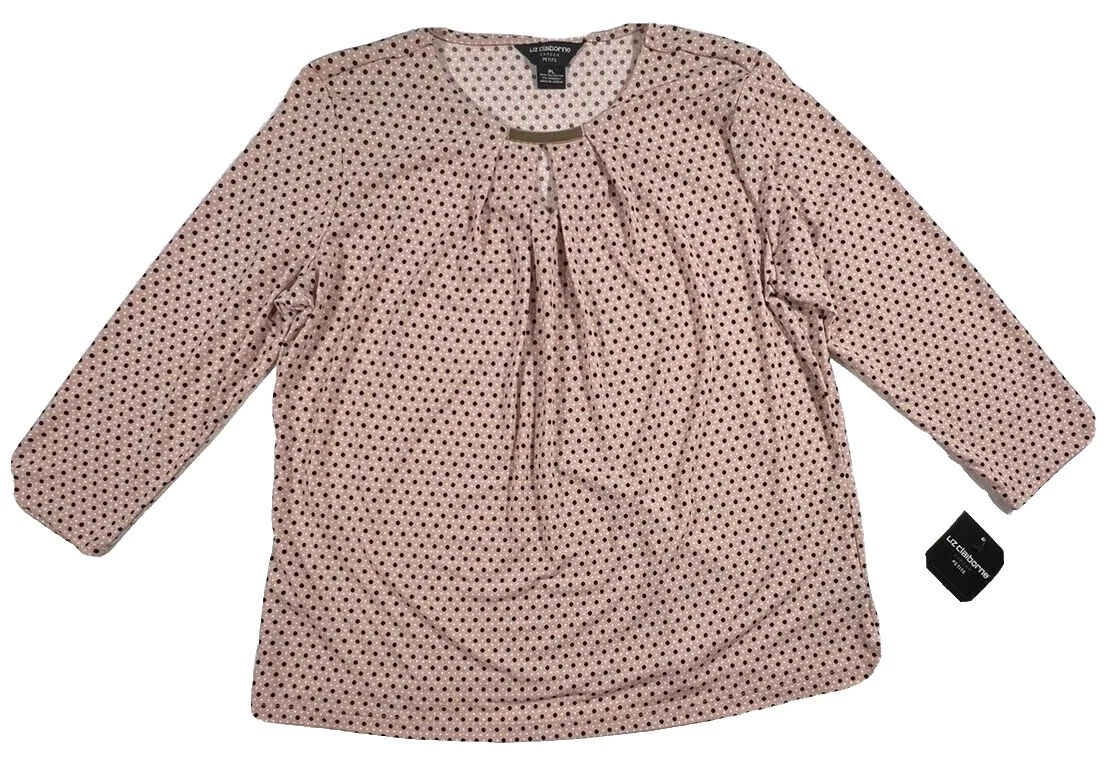 Liz Claiborne Polka Dot Petites Tops for Women