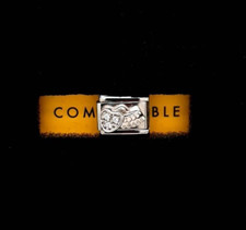 Image of Nomination Composable Classic Link Silver & CZ Winged Heart Charm 330304/42