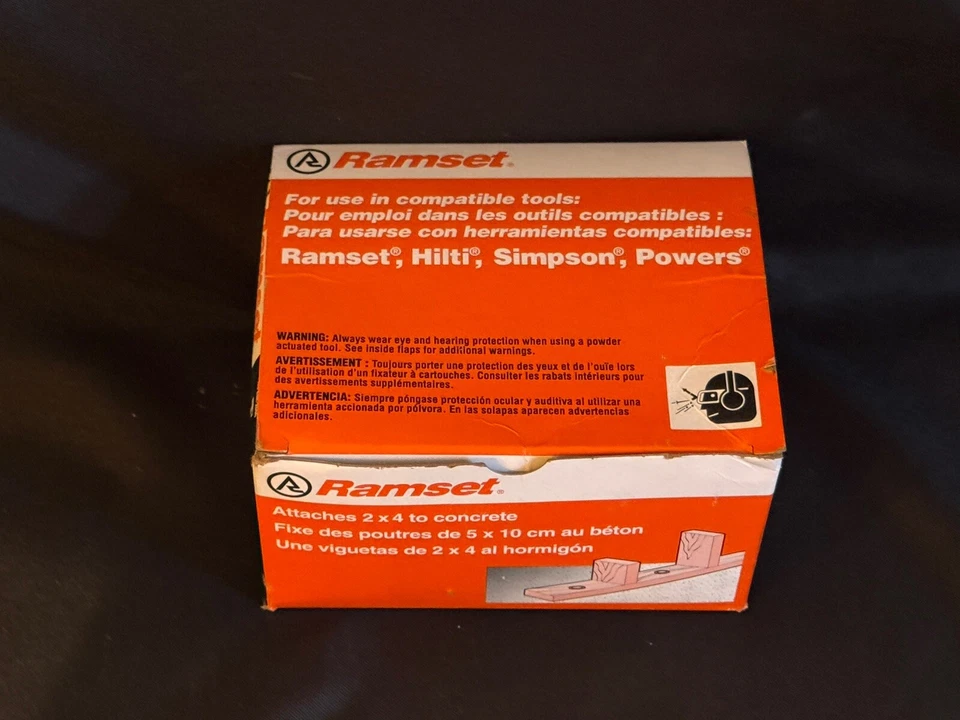 Sujetadores en polvo de baja velocidad para uñas Ramset de 3" (caja de 100) Foto 4 de 4